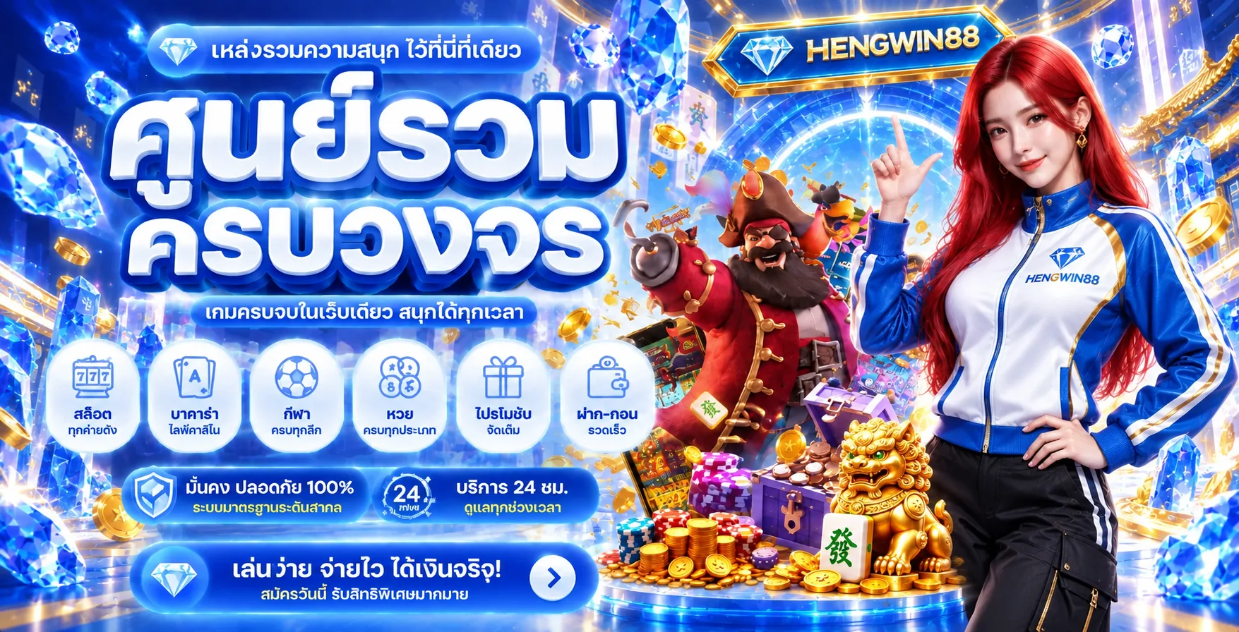สล็อตออนไลน์ HENGWIN88 รวมเกมหลายค่ายและโหมดทดลอง